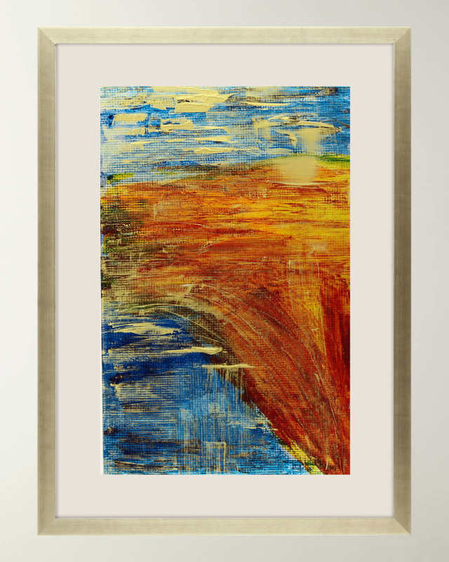 "Bodacious III" Framed Hand-Painted Wall Art